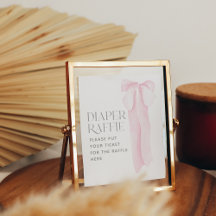 Fralda de Chá de fraldas Minimalista de Arco Rosa