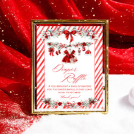 Poster Fralda de Vestuário de Natal Raffle