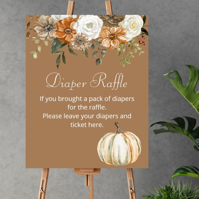 Poster Fralda Raffle Jogo Caiu Pumpkin Russo Brown (Criador carregado)