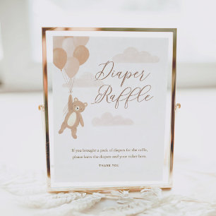 Poster Fralda Raffle - Sinal que podemos ampliar o Chá de