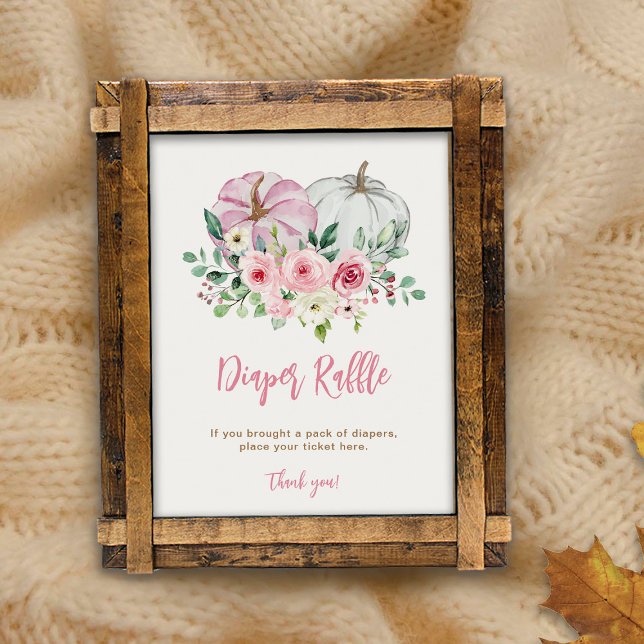 Poster Fralda Rosa-Pumpkin Raffle (Criador carregado)