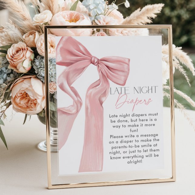 Poster Fraldas Noturnas Elegantes de Arco Rosa (Criador carregado)