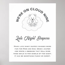 Fraldas para Noite de Chuva de Bebê Nove Nuvens