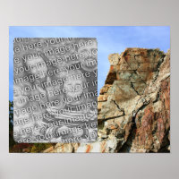 Frame Granite Rock Cliff Adicionar Sua Foto