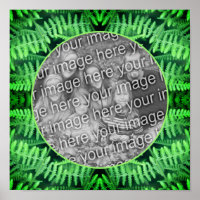 Frame Verde Leafy Ferns Crie sua própria foto