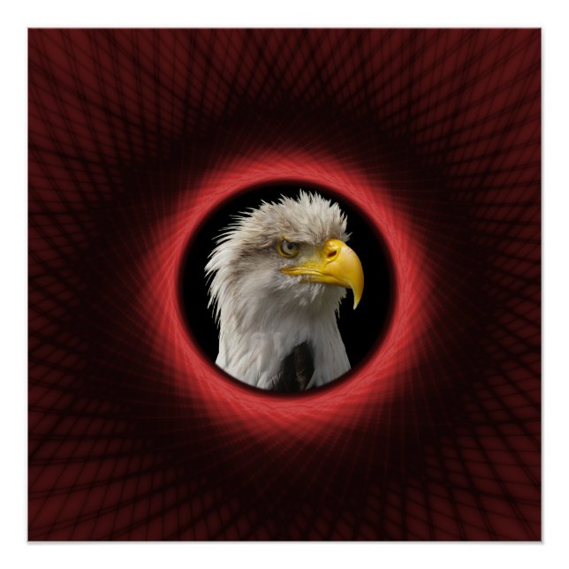 Pôster Frame Vermelho Perfeito de Poster, Tecido Zazzle (Frente)