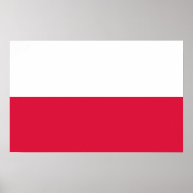 Pôster Framed print with Flag of Poland (Frente)