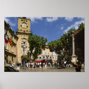 Pôster França, Aix en Provence, La Place de la Maire
