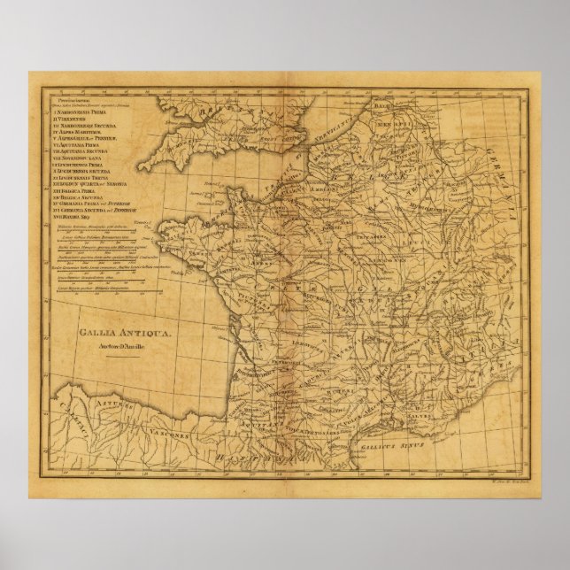 Pôster França Antiga (Frente)