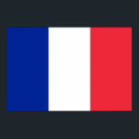 Pôster França - Bandeira Nacional Francesa<br><div class="desc">Bandeira nacional da França A bandeira nacional francesa é uma bandeira triband com faixas verticais em vermelho, branco e azul e uma proporção de 2:3. É vulgarmente conhecida como Tricolor (Tricolore em Francês), tendo sido adotada em 1794. Você pode personalizar o design se preferir, como por exemplo, adicionando seu nome...</div>