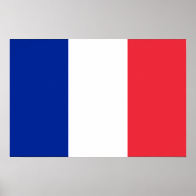 Pôster França - Bandeira Nacional Francesa (Frente)