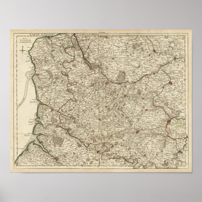 Pôster França, Bélgica, Europa (Frente)