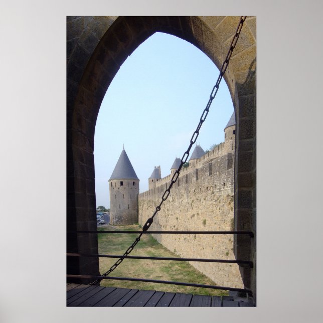 Pôster França - Carcassonne - Ponte Gateway (Frente)