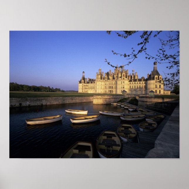 Poster França, Centro, Loir et Cher, Chateau Chambord (Frente)
