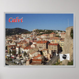 Poster França - Córsega - Calvi -