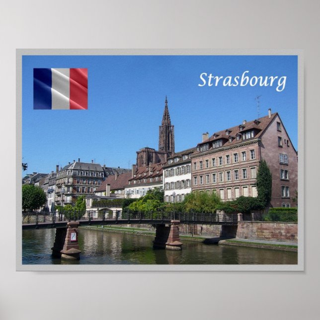 Poster França - Estrasburgo Starsburgo (Frente)