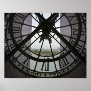 Poster França, Paris. Vista sobre o rio Sena através