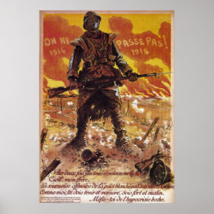 Poster ~ França ~ Primeira Guerra Mundial 1918