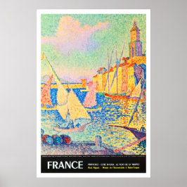 Poster França, Provença, riviera francesa, Ruas, porto de