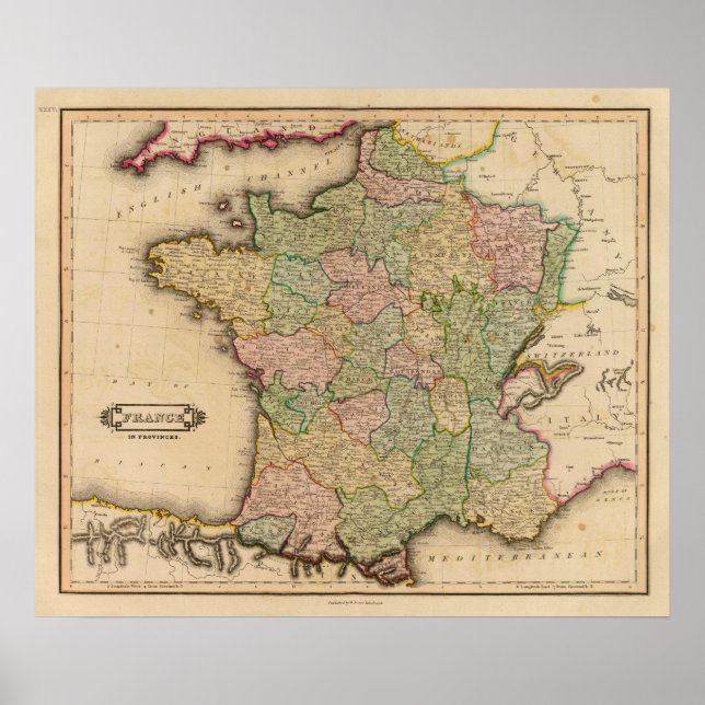 Pôster França, províncias (Frente)