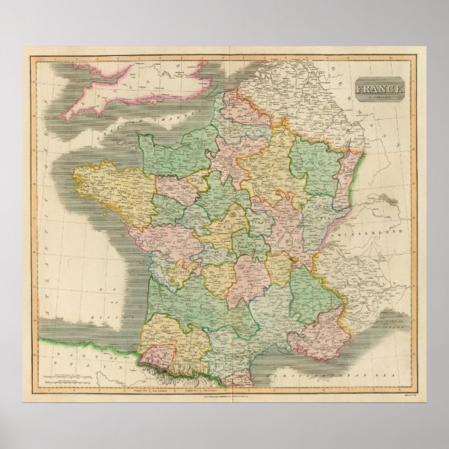 Pôster França, províncias 2 (Frente)