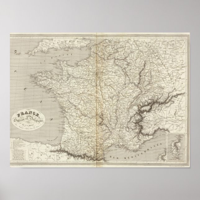 Pôster França, Suiça e Bélgica (Frente)