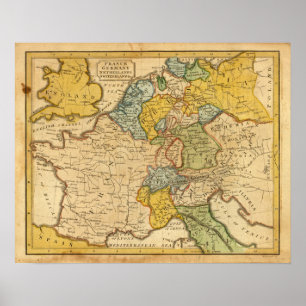 Pôster France, Alemanha, Países Baixos, suiça