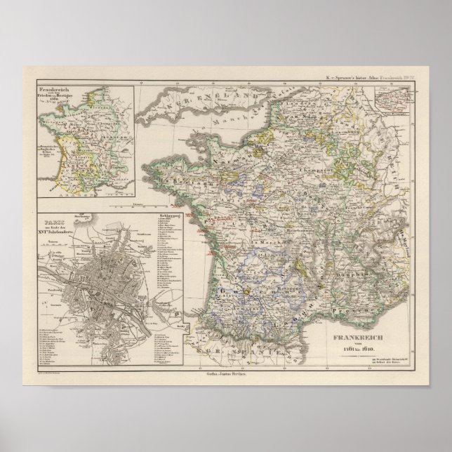 Poster France from 1461 to 1610 (Frente)