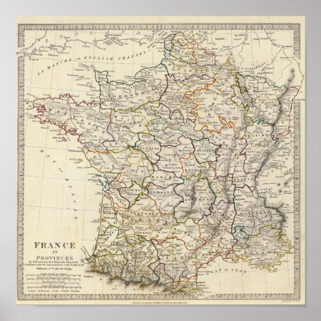Pôster France in provinces (Frente)