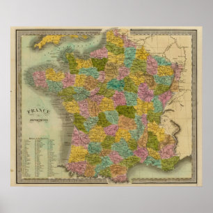 Pôster France nos departamentos