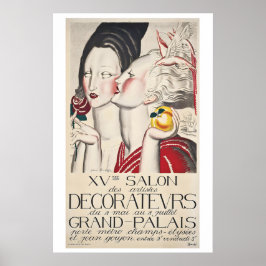 Poster France Paris Decorators' Fair Vintage Travel