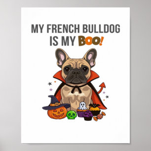 Poster Francês Buldogue Halloween Costume My French Bulld