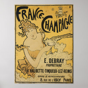 Pôster Francês Champagne