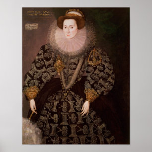 Pôster Frances Clinton, Lady Chandos , 1589