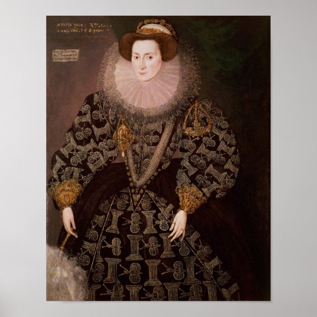 Pôster Frances Clinton, Lady Chandos , 1589 (Frente)
