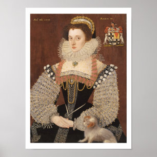 Pôster Frances Clinton, senhora Chandos (1552-1623) 1579