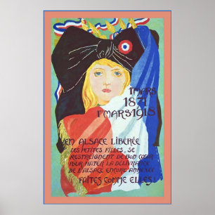 Poster francês da guerra mundial 1 do vintage
