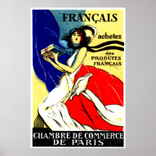 Poster francês de 1920 produtos do comprar