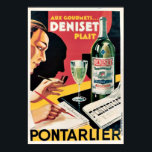 Pôster Francês Flavour Liceur Ads Art Deco Vintage<br><div class="desc">REPRO. impressão da Aux gourmets Deniset plait, Anis supérieur Pontarlier, por Anonymous, em 1930. Digitalmente remodelado para trazer as cores originais, ainda melhores e corrigir tantas imperfeições quanto possível. Esta peça de arte ficaria excelente quando emoldurada em casa, escritório, bar, café, pub ou restaurante! Personalize o tamanho, a textura, a...</div>