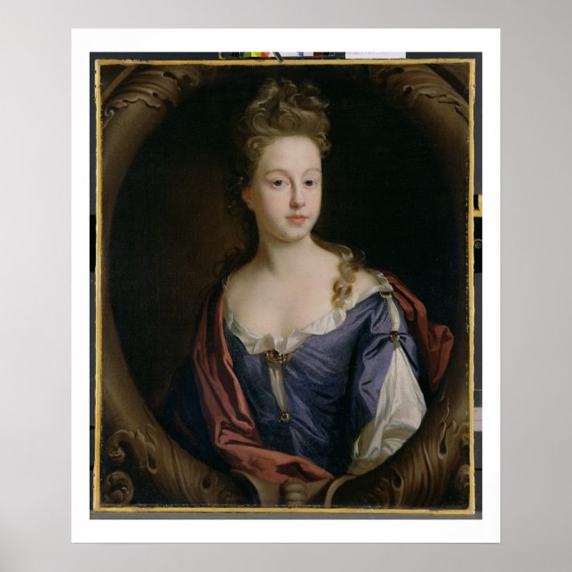 Poster Frances Hales, c.1680-90 (óleo na canvas) (Frente)