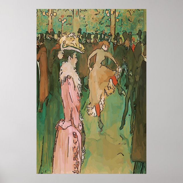 Pôster Francês Quarter Dancers (Frente)