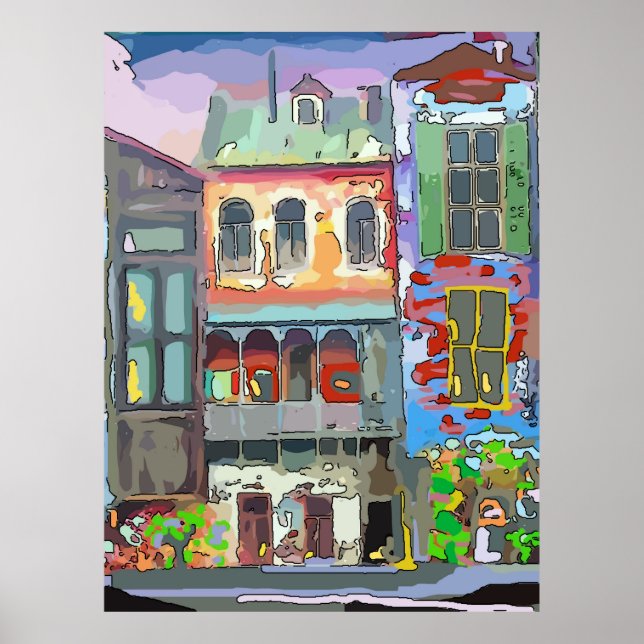 Pôster Francês Quarter Street (Frente)