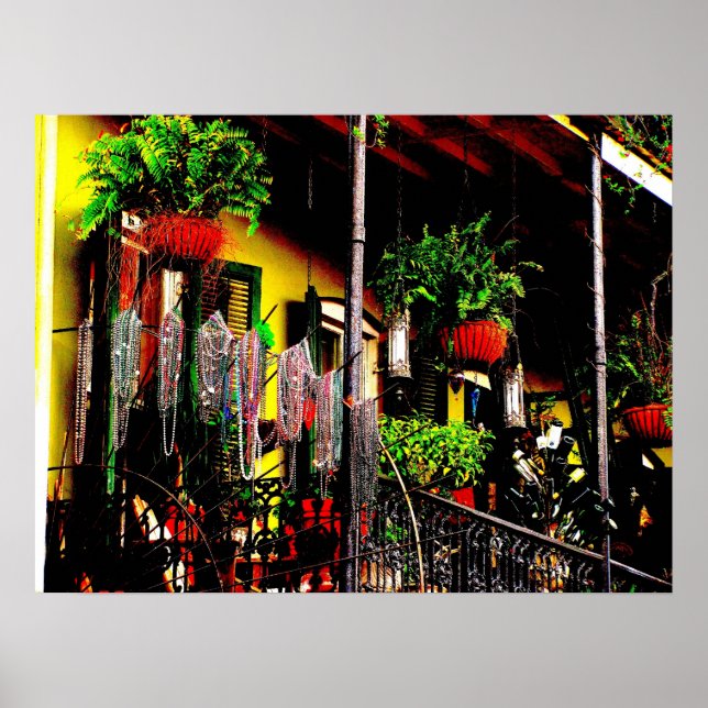 Pôster Francês Trimestre Balcony (Frente)