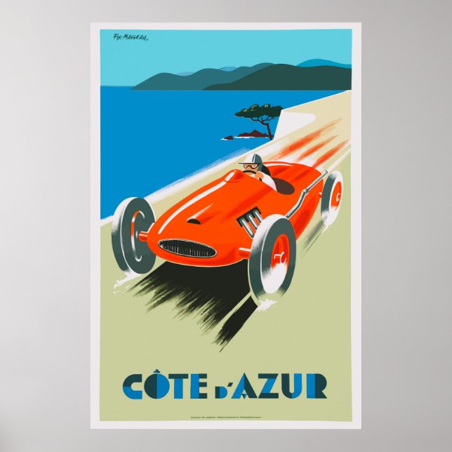 Poster francês Vintage Cote d'Azur (Frente)