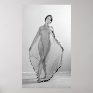 Poster Francesca Garota Italiana Dançarina Erótica Nua