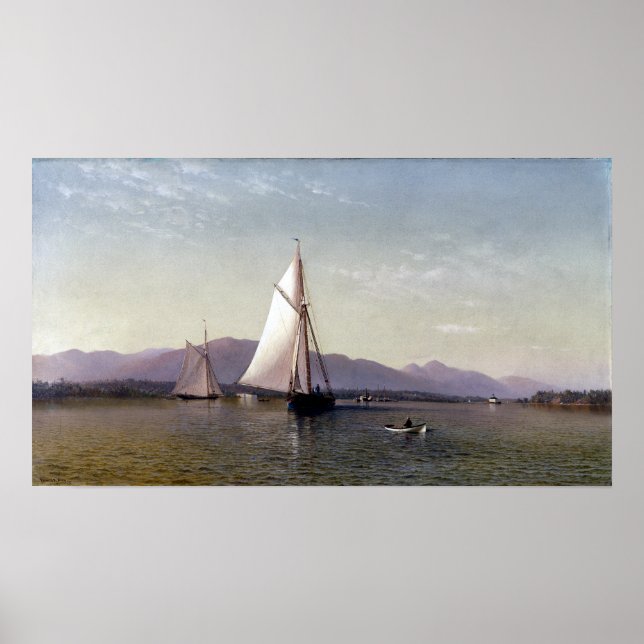 Poster Francis Augustus Silva O Hudson na Tappan Zee (Frente)