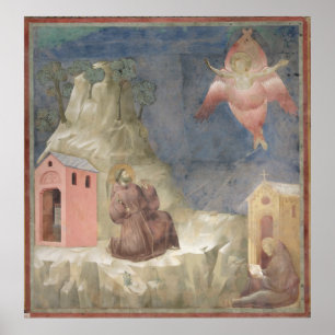 Pôster Francis Recebendo a Stigmata, 1297-99