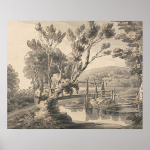 Pôster Francis Towne - a ponte do pé