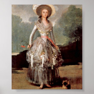 Pôster Francisco de Goya - retrato da duquesa de alba