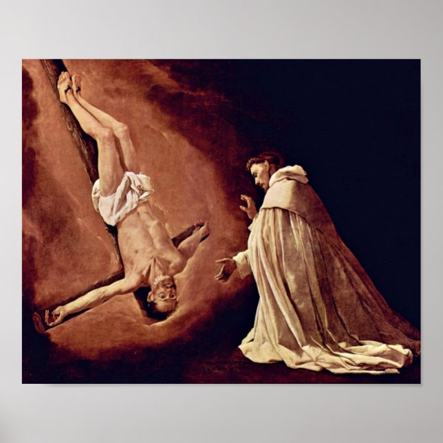Pôster Francisco de Zurbaran - Rua Pedro Nolasco visão (Frente)